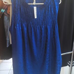 Vibrant Blue Sleeveless Dress